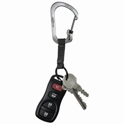 SlideLock Key Ring Carabiner, Stainless Steel