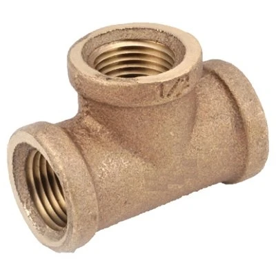 Anderson Metals Pipe Fitting, Red Brass Nipple, Lead Free, 1/8 x 2 In.