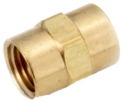 Anderson Metals Pipe Fitting, Red Brass Nipple, Lead Free, 1/8 x 2 In.