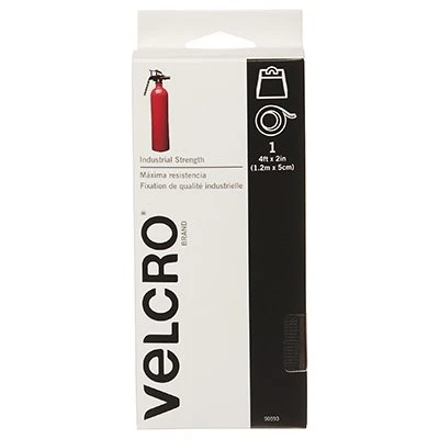 VELCRO brand Industrial Strength Fastener Tape, Black, 4 Ft. x 2