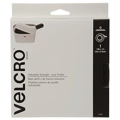VELCRO Brand Sticky Back Fastener Tape, Industrial Strength, Black, 2 In. x  15 Ft.