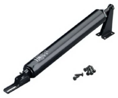 Glossy Heavy‑Duty Pneumatic Storm Door Closer – 10½‑in Rod, 12¼‑in Length, 90° Swing