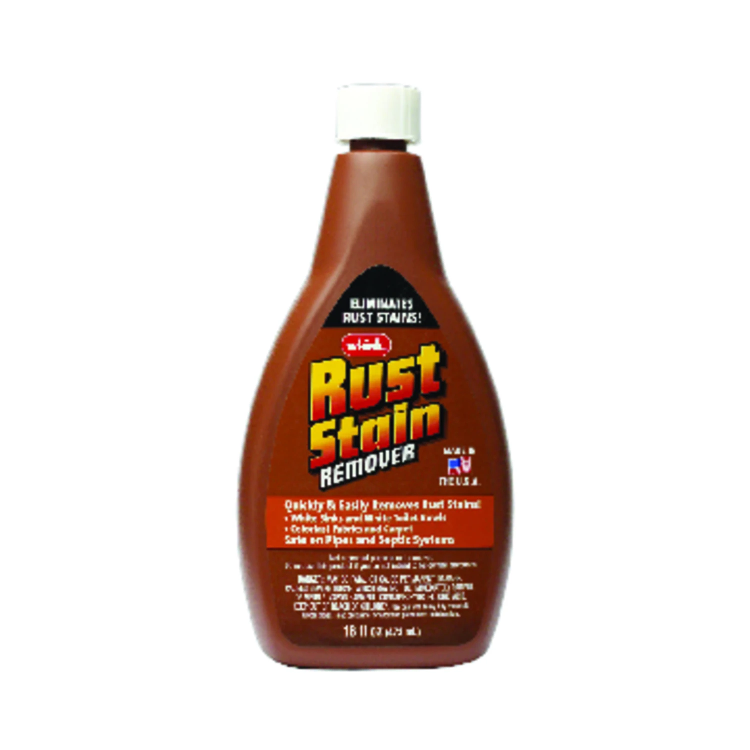 No Scent Rust Stain Remover 16 Oz Liquid, Model 1291, Safe For Fabrics & Septic