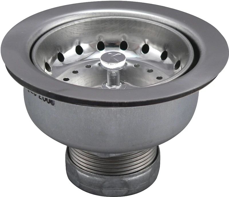 Sink Strainer, Short Shank, Stainless Steel