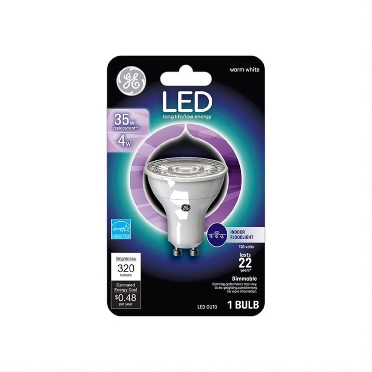 LED Floodlight Bulb, Indoor, 260 Lumens, 3.7 Watt