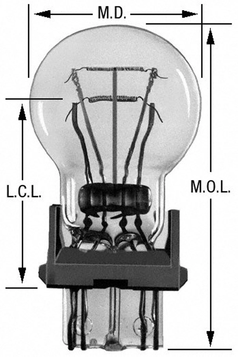 Bp3157ll Long Life Auto Replacement Bulb, 2-pk., 12v For Various Applications