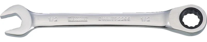 SAE Ratcheting Combination Wrench, Long-Panel, 1/2 In.
