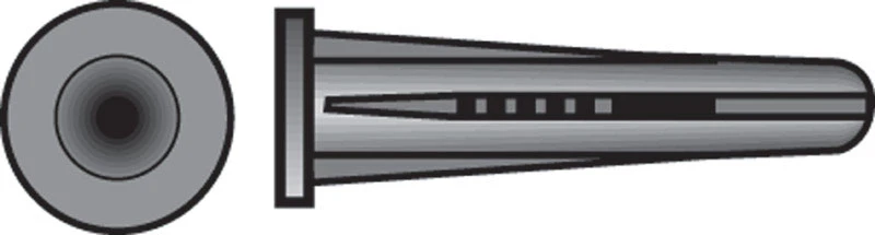 Wall Anchors, Blue, Plastic, 10-12 x 1-In., 25-Ct.