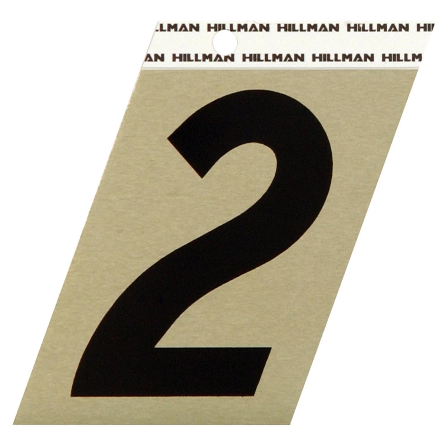 Hillman 3.5-in Reflective Black House Number 2