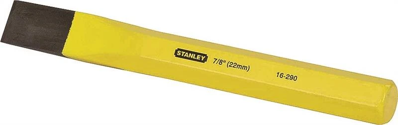 Stanley 16-290 Cold Chisel, 7/8 Inch Tip, 8 Inch Length, Vanadium Steel Blade