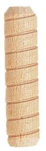 774 Spiral Groove Dowel Pin, 1/4 In Dia X 1-1/4 In L, 500 Pk