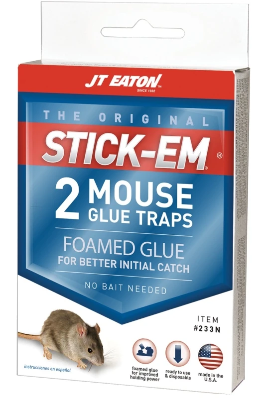 J.T. Eaton 233N Pre-Baited Glue Trap, 3-1/4 in W, 4-1/4 in H J.T. Eaton 233N Pre-Baited Glue Trap, 3-1/4 in W, 4-1/4 in H