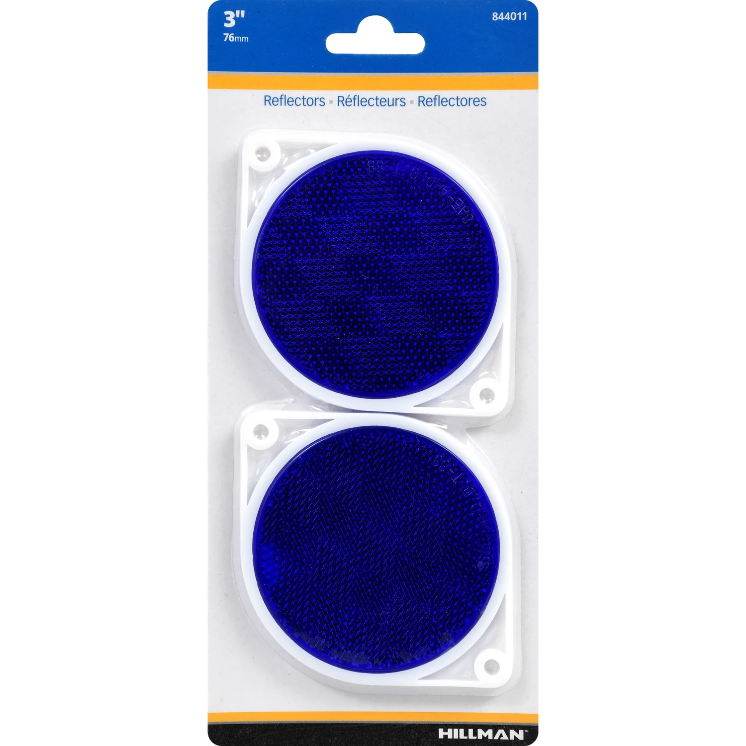 Hillman Sign Center 2-Pack 3-in Blue Round Reflectors