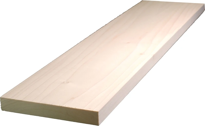 1 X 6 X 4 Ft White Hardwood Board - Model 0q1x6-27048c