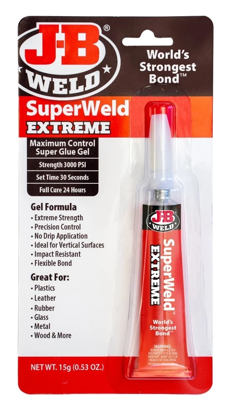 0.53 Oz. Extreme Epoxy Gel 33400 - 2600 Lb. Strength, Sets In 30 Sec.
