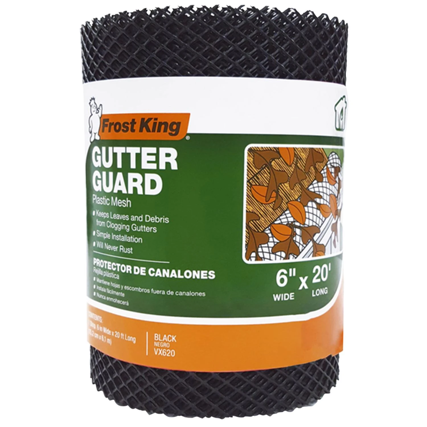 Mesh Gutter Guard, Plastic, 6-In. x 20-Ft.