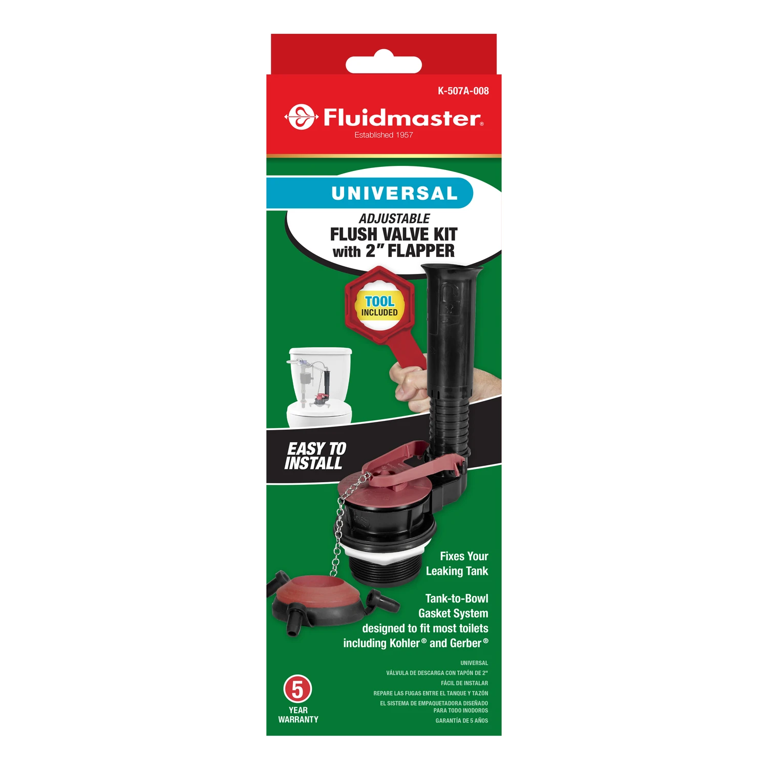 Flush Valve Kit, 2-In.