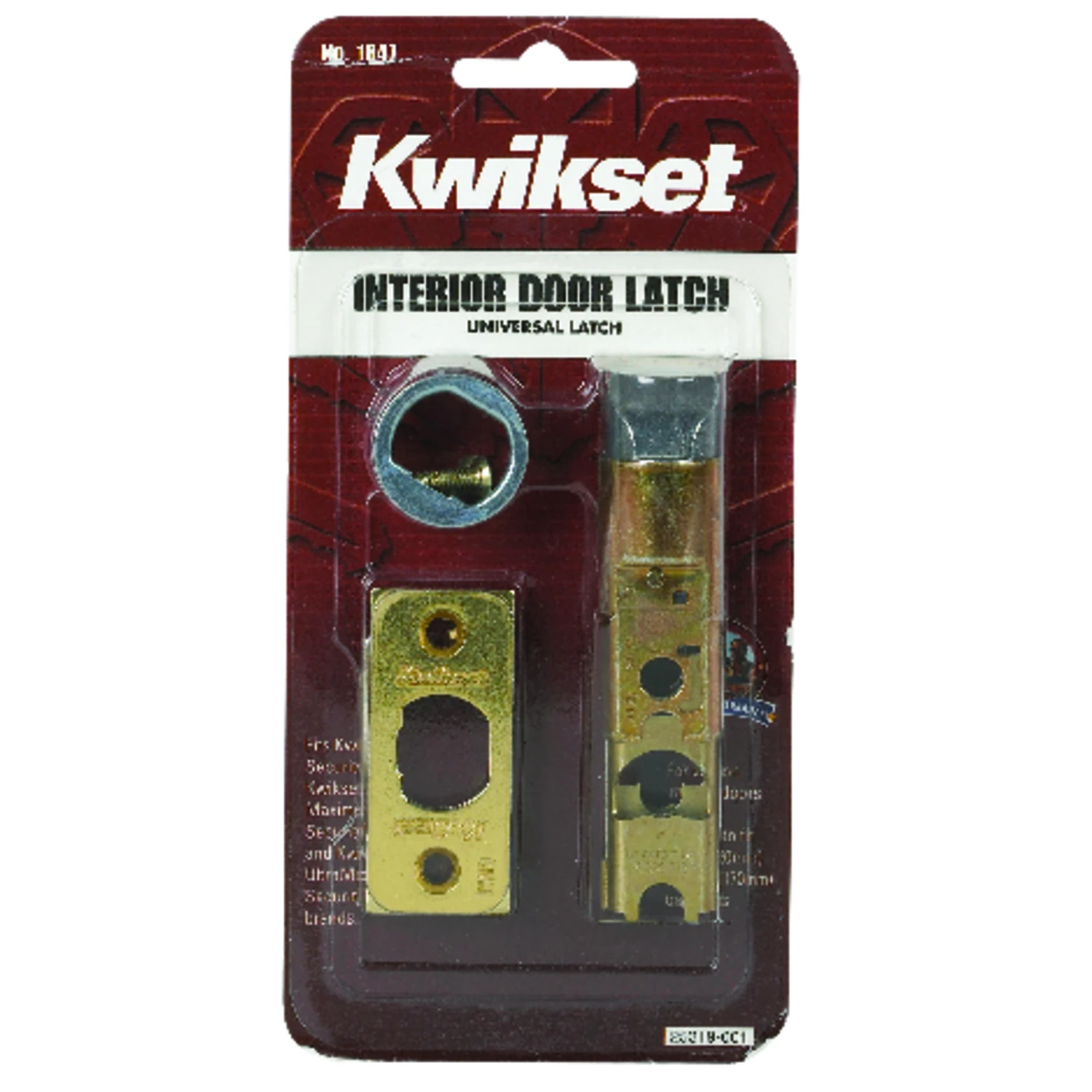 Kwikset 81826-001 Spring Latch Core, Steel, Polished Brass