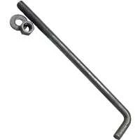5/8 X 10 In Hot Galvanized Anchor Bolts, Ag5810, Pack Of 25