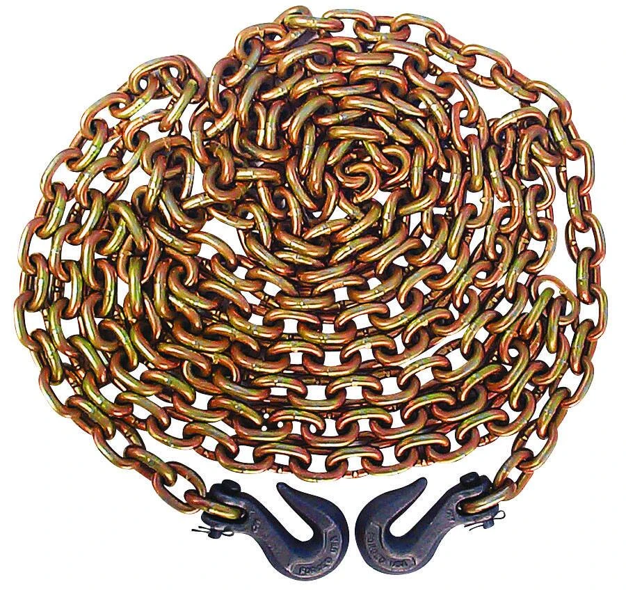G70 Grade 70 Chain With Hooks, 5/16-inch X 20-feet, 4700 Lb Capacity