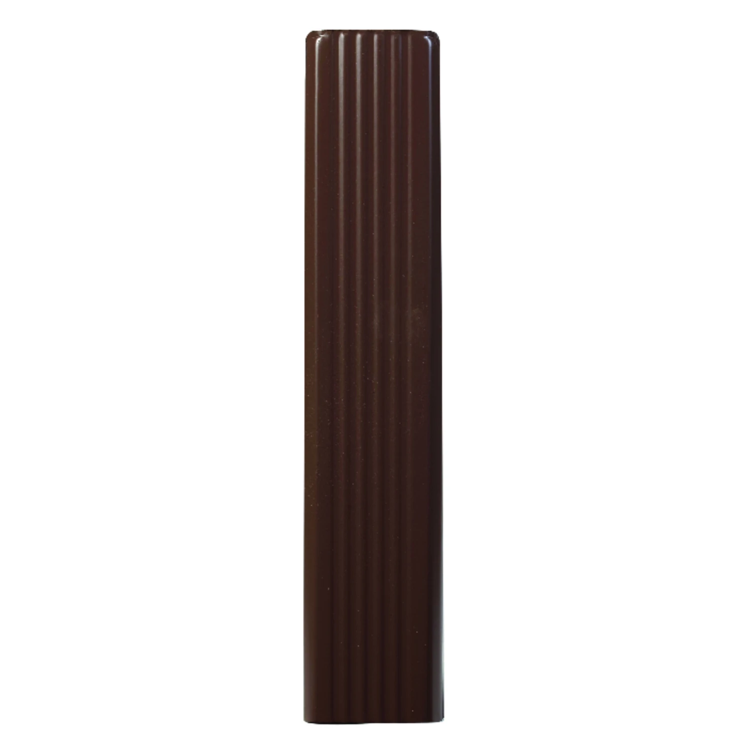 Downspout Extension, Brown Aluminum, 2 x 3 x 15-In.