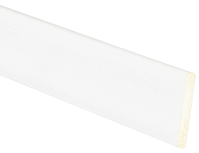 Inteplast 92670800032 Crown Moulding, Crystal White Polystyrene, 1-1/8 In. x 8 Ft.