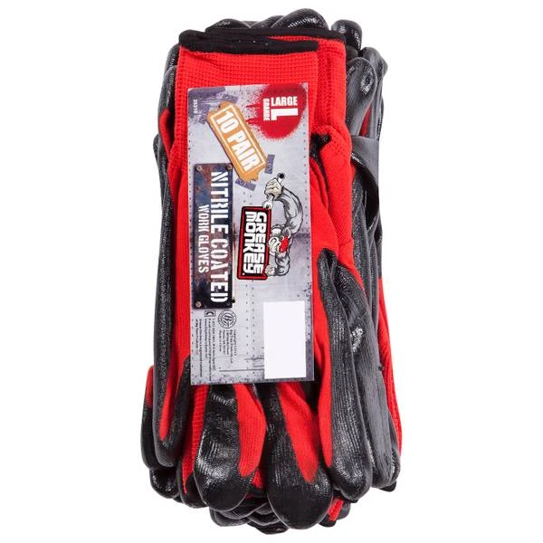 Grease Monkey Nitrile Gloves 10 pack
