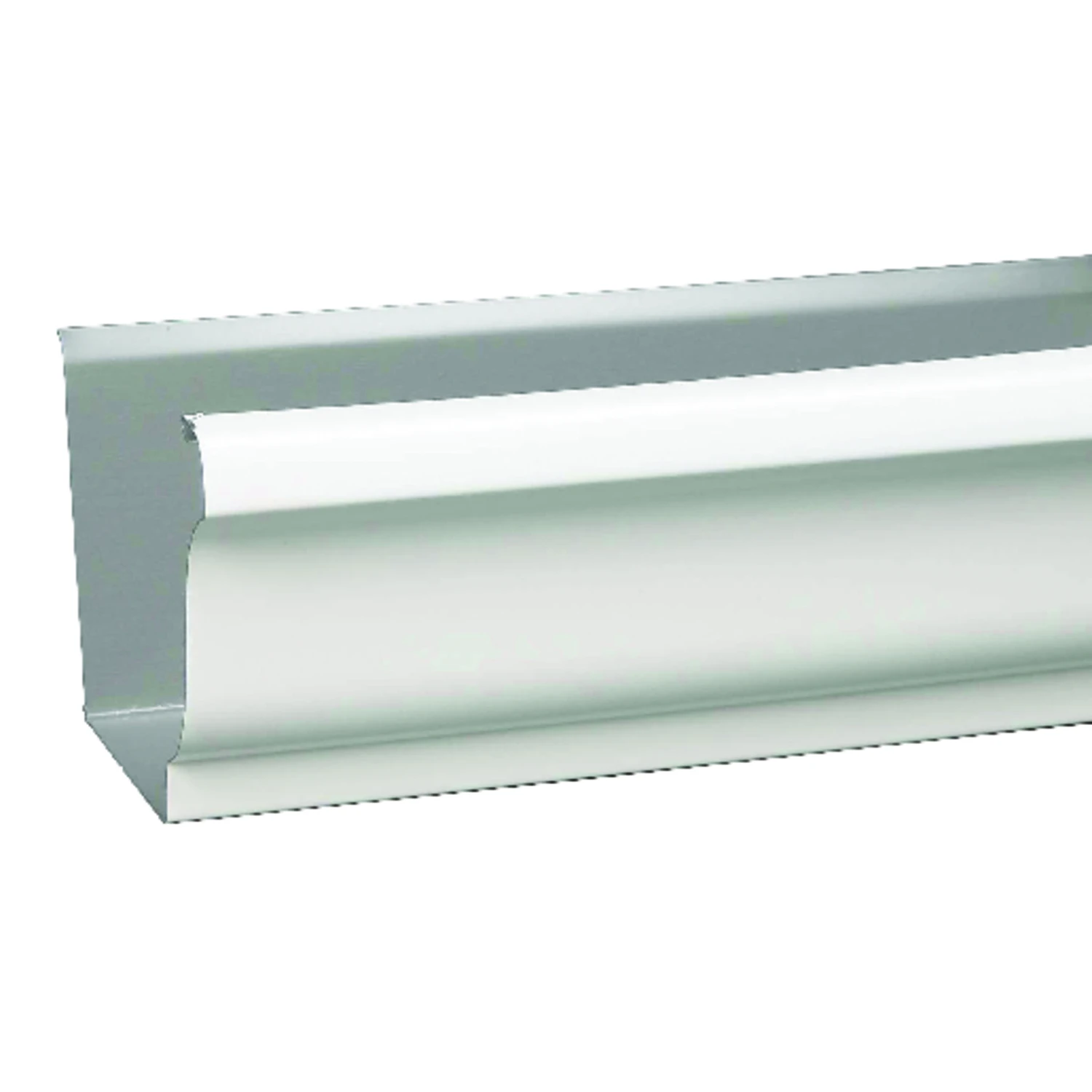 K-Style Gutter, White Aluminum, 5 In. x 10 Ft.