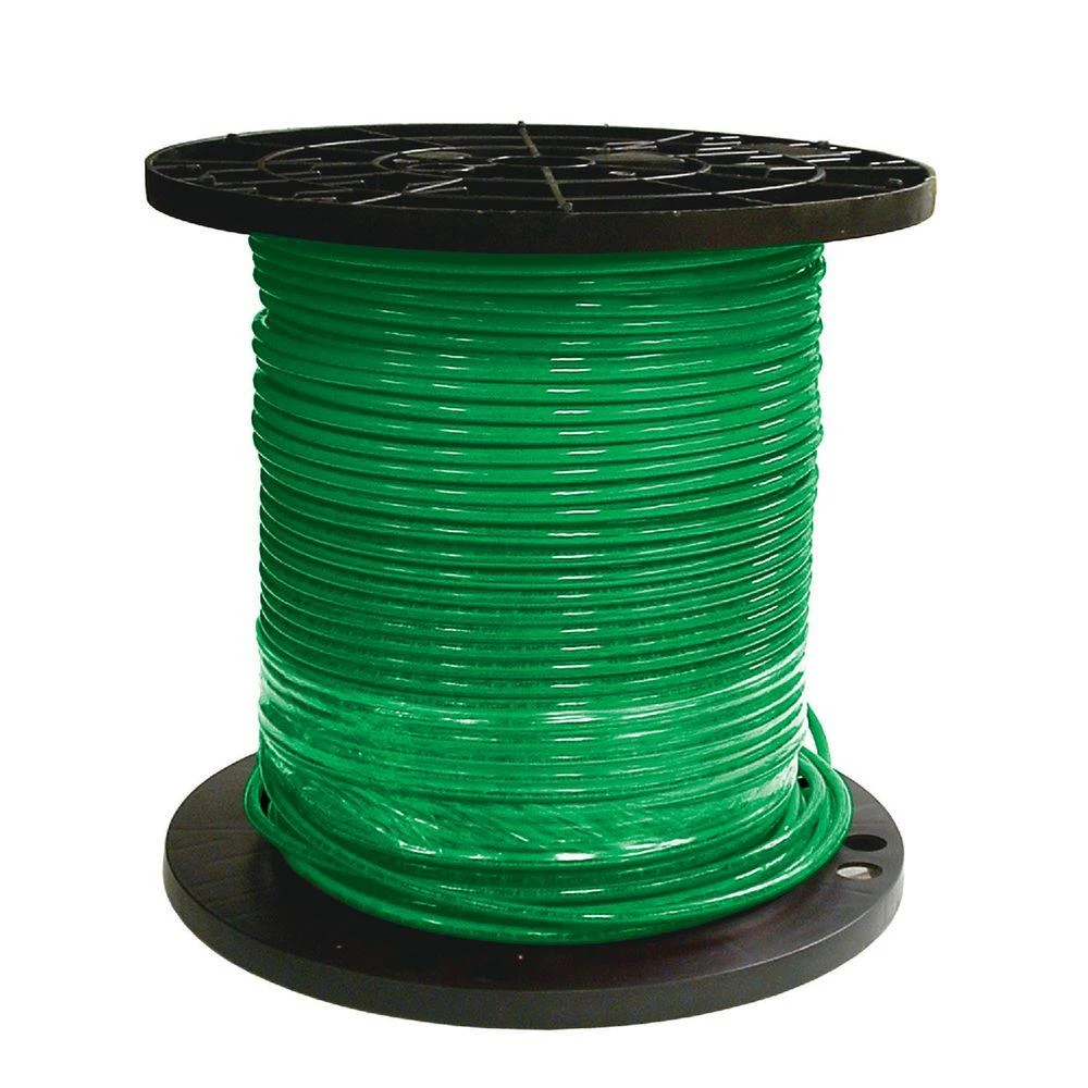 6 Stranded Building Wire, Green, 500 Ft.