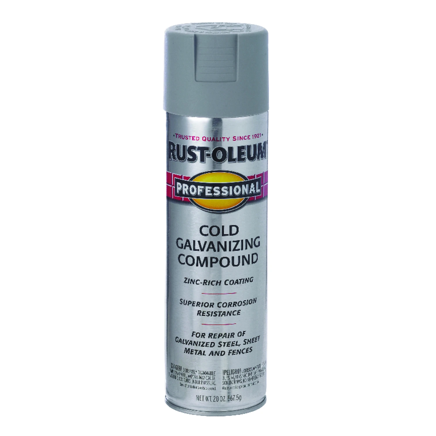 Fast Dry Professional Spray Enamel, Cold Galvanizing Compound, 20-oz.