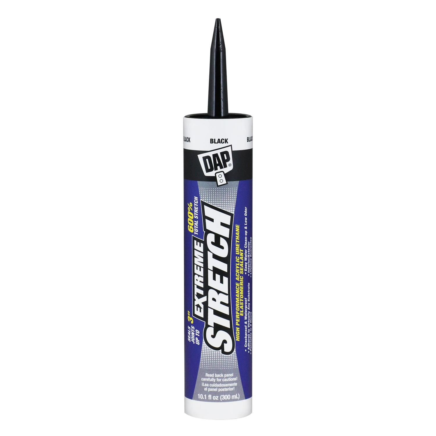 Extreme Stretch Premium Urethanized Sealant, Black, 10.1-oz.