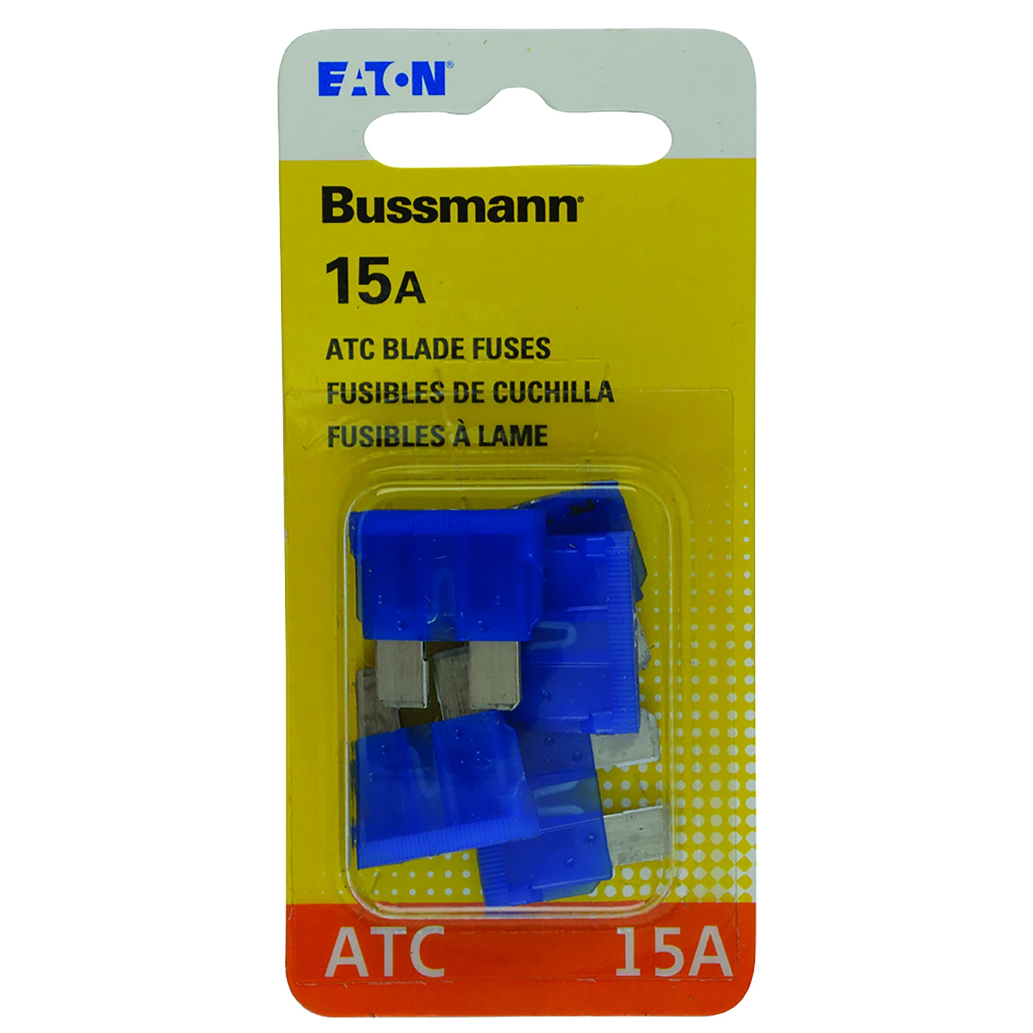 Bussmann BP/ATC-15-RP Automotive Fuse, Fast Blow Fuse, ATC, 32 VDC, 15 A, 1 kA Interrupt