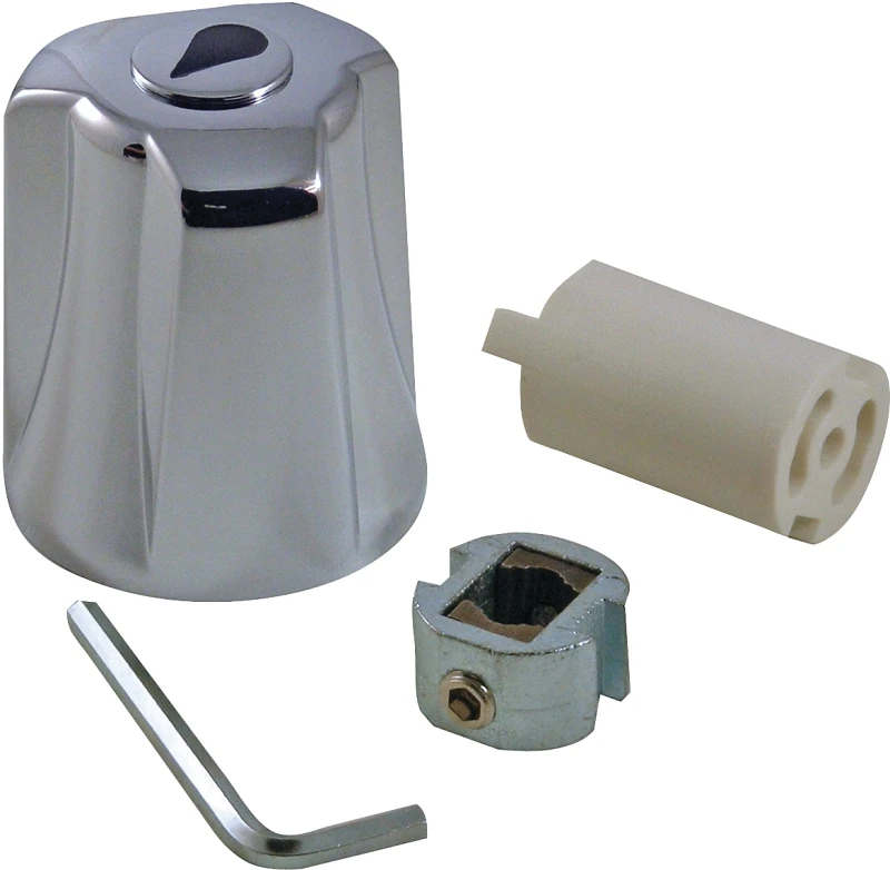 Replacement Diverter Canopy Large Tub & Shower Handle Kit - Chrome Metal