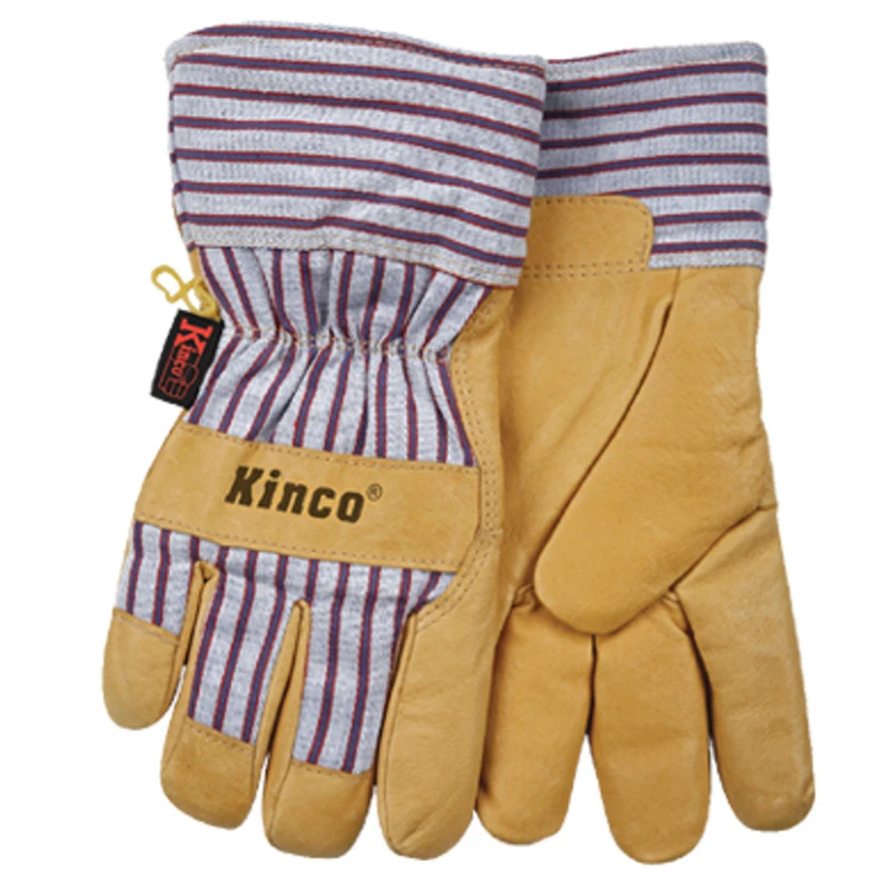 Kinco 1927-M Heatkeep Pigskin Leather Palm Gloves, Men's Medium