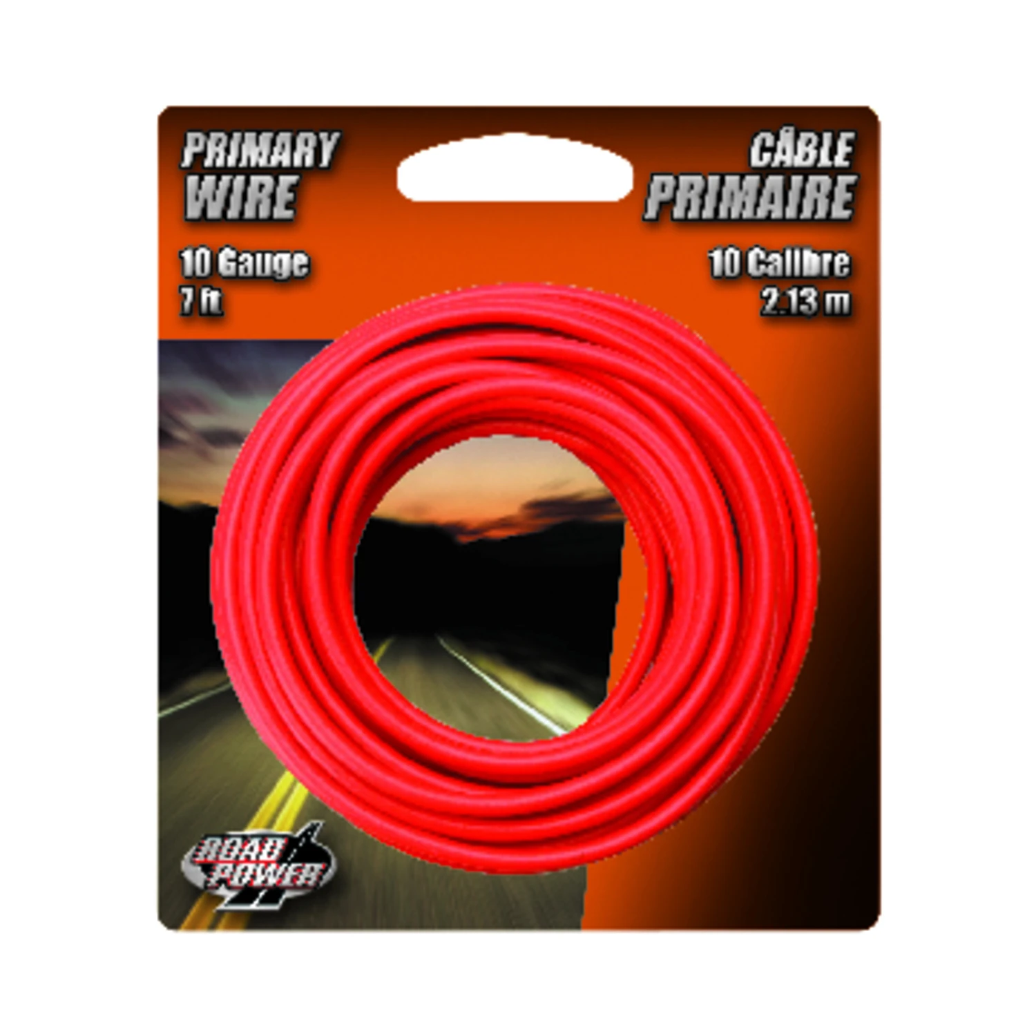 Primary Wire, Red, 10-Ga., 7 Ft.