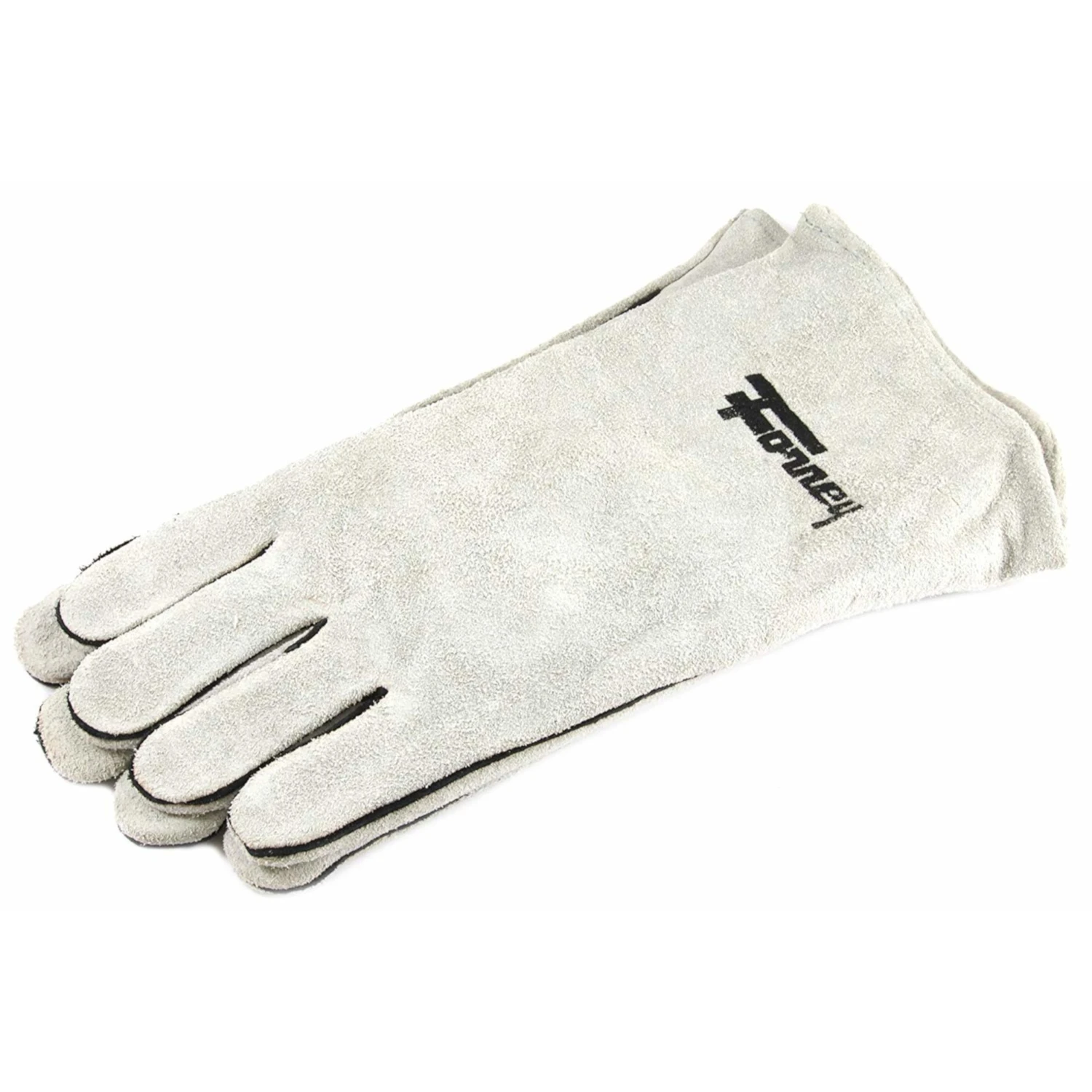 Forney 55200 Welding Gloves, Lined Leather, Large, Gray