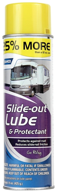 Camco USA 41105 RV Slide-Out Lubricant, 15 oz Aerosol Can, Liquid, Mild Aliphatic
