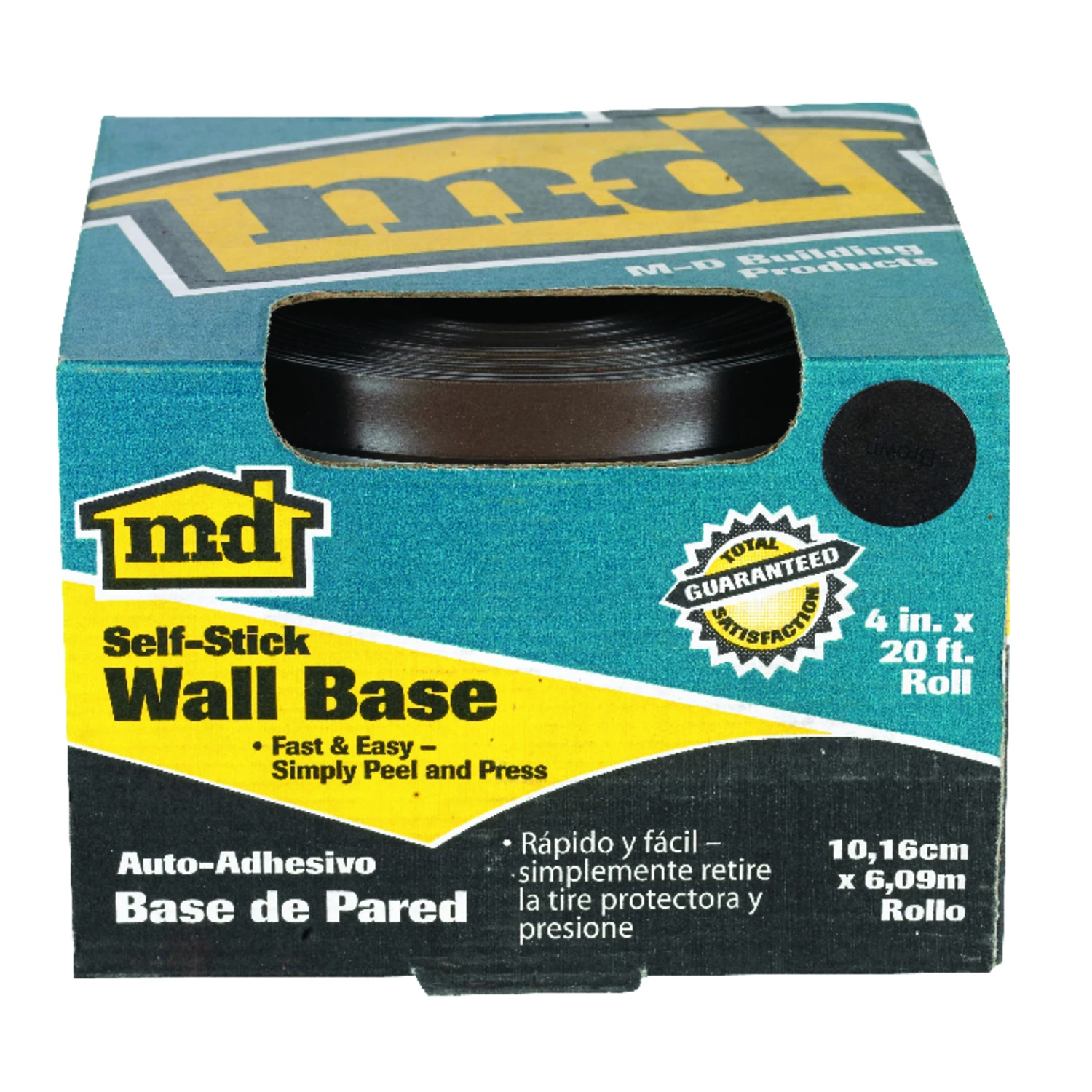 4 In. x 20 Ft. Brown Vinyl Wall Base