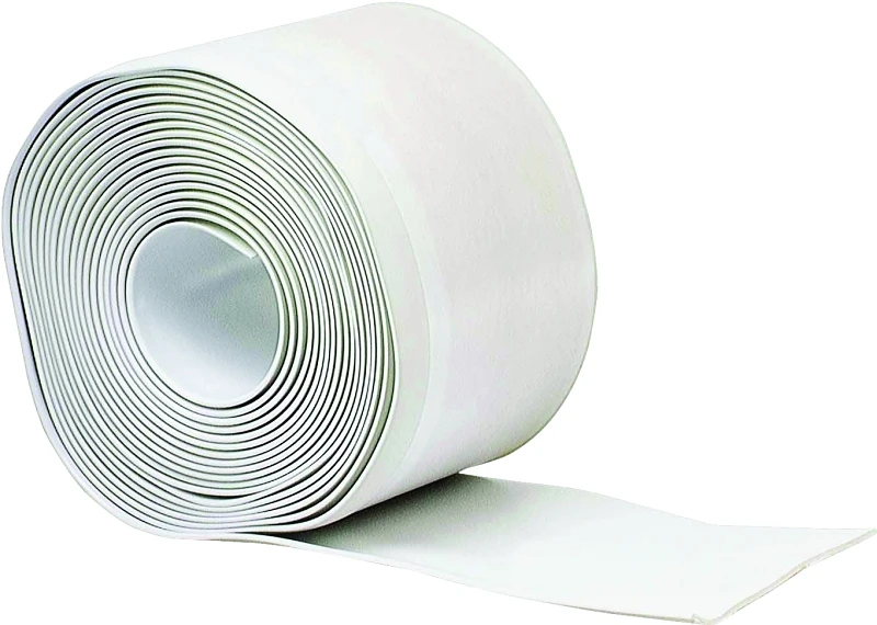 4 In. x 20 Ft. White Vinyl Adhesive Wall Base