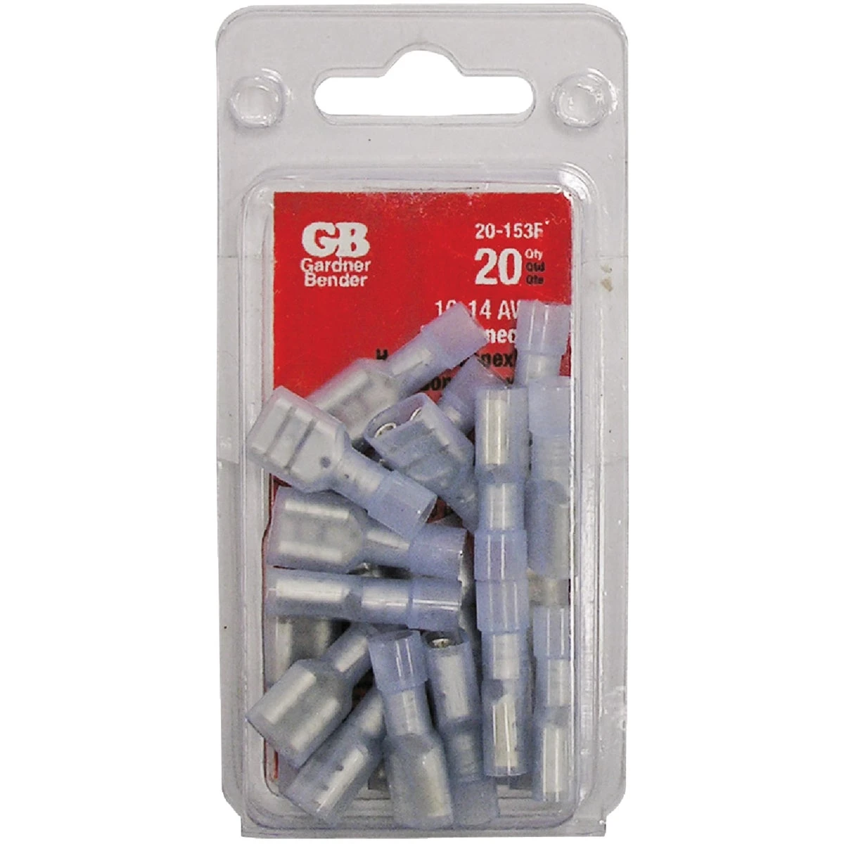 Female Disconnect, Fully Insulated, 16-14 AWG, 20-Pk.