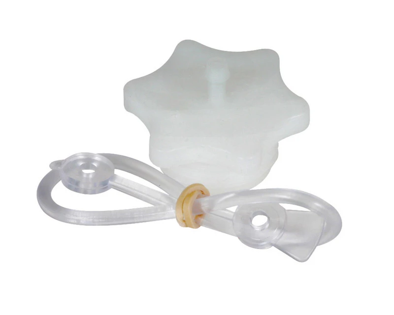 Camco USA 22103 Hose Plug and Cap with Lanyard, Male, White