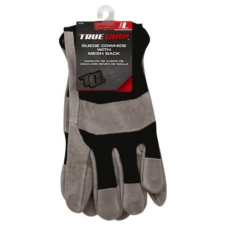 Suede/Mesh Work Gloves, Men's L