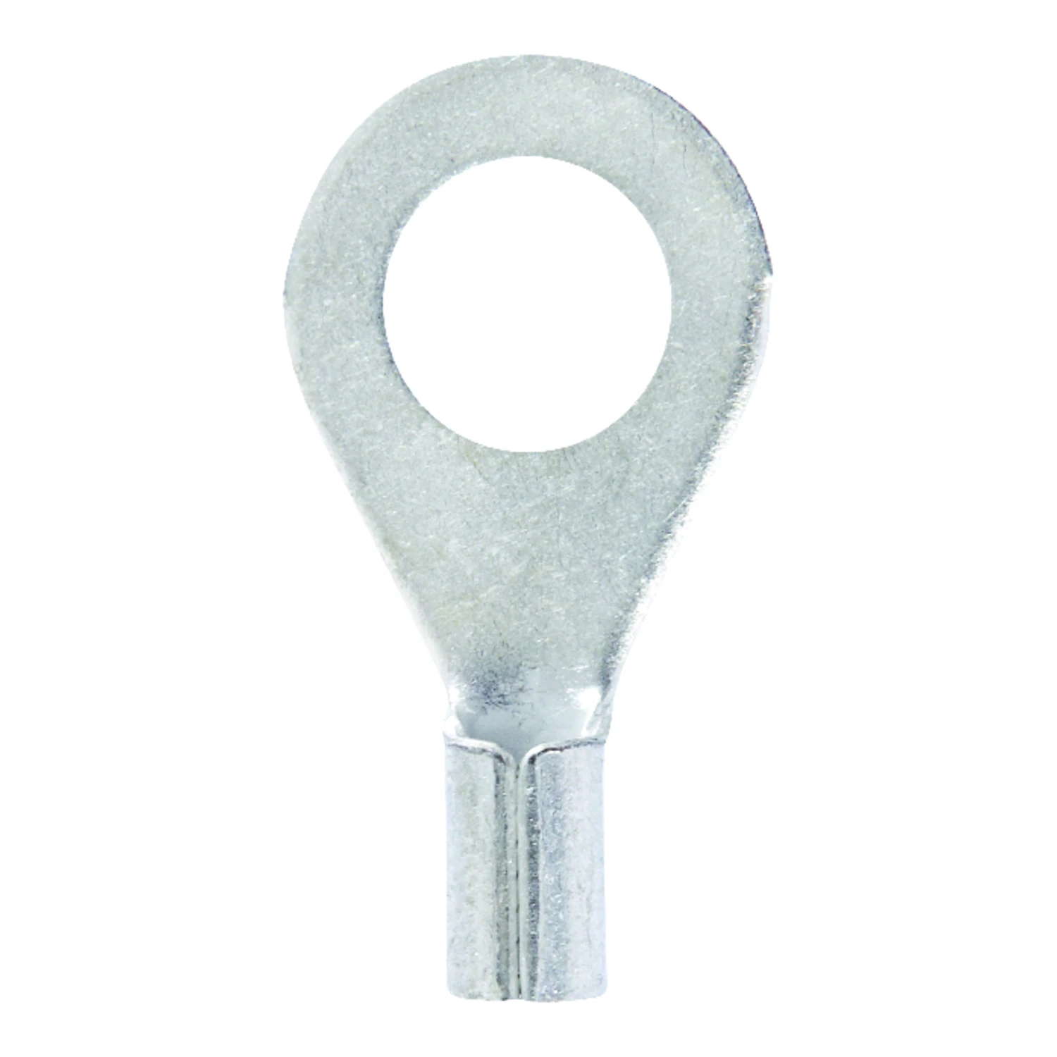 16-14 Ga. Uninsulated Wire Terminal Ring Silver 5 Pk, 1/4 In Stud Size