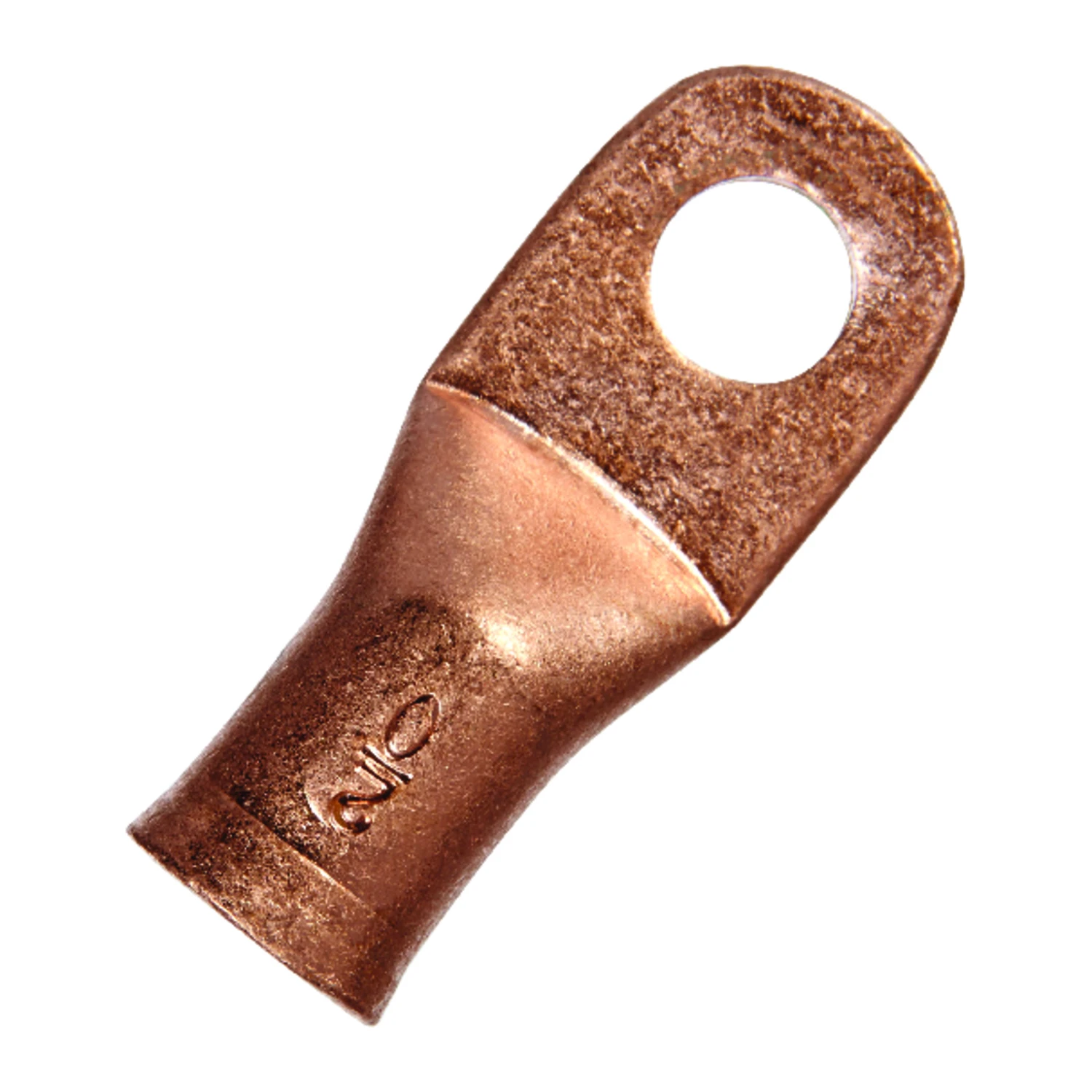 2/0 Ga. Uninsulated Wire Electrical Lug Copper 3/8 In Stud 1 Pk