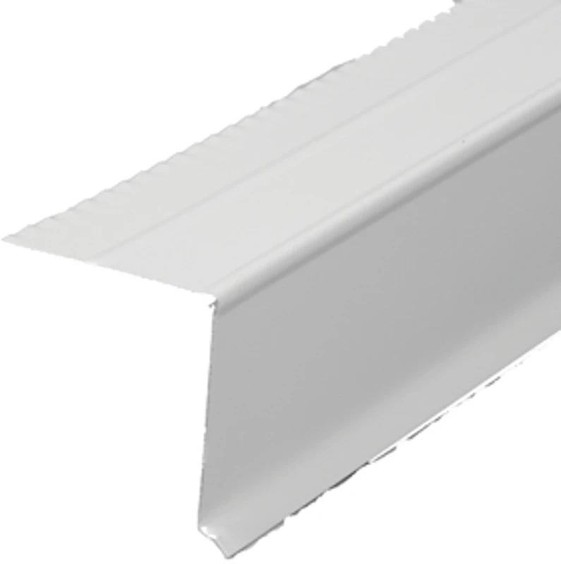 1.5 in. x 1.5 in. x 10 ft. Commercial 28ga White Galvanized Drip Edge