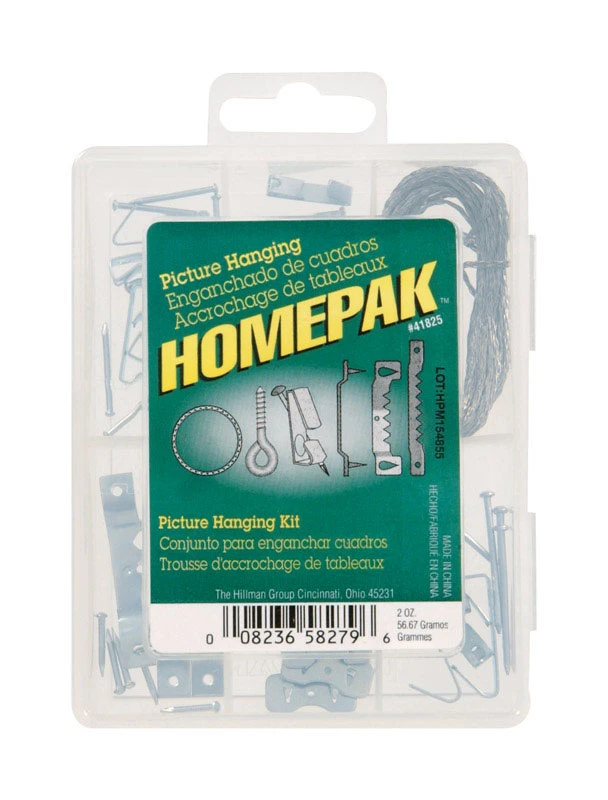 Picture Hanger Kit, 7-Cavity, 2-oz.