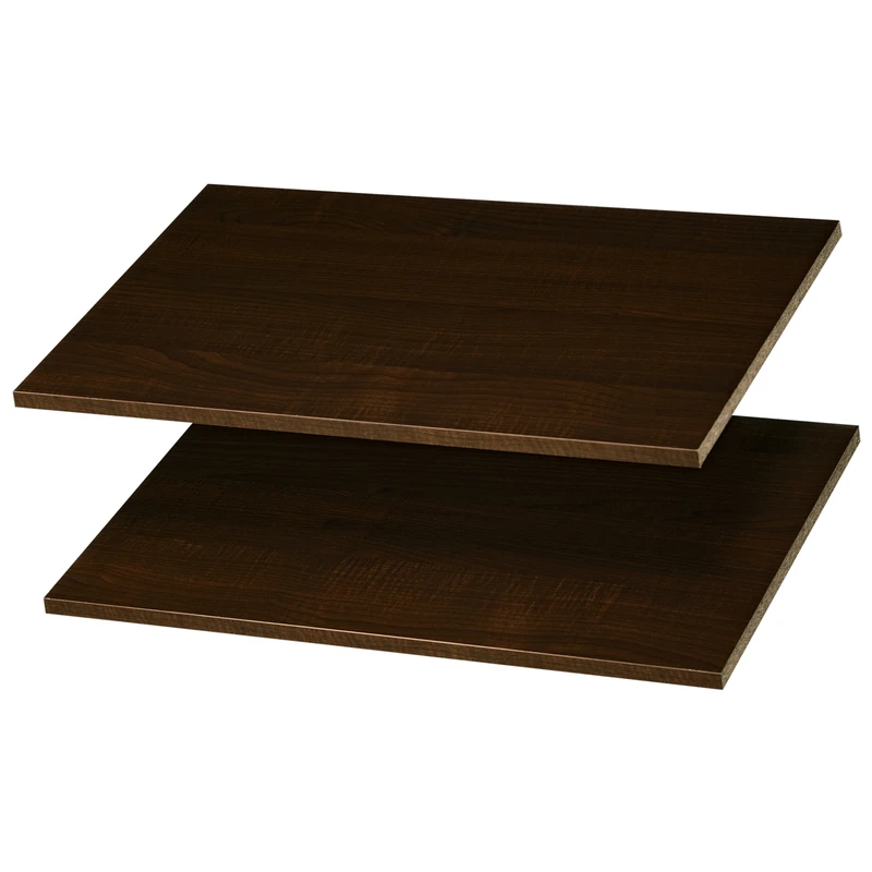Easy Track 5/8 In. H X 23.875 In. W X 14 In. L Wood Closet Organizer Shelf 2 Pk