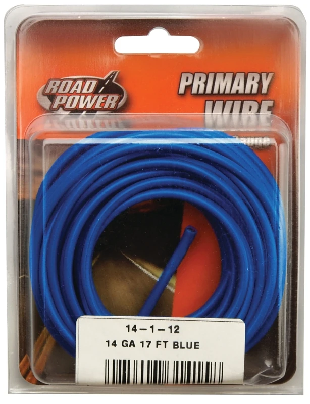 Primary Wire, Blue, 14-Ga., 17 Ft.