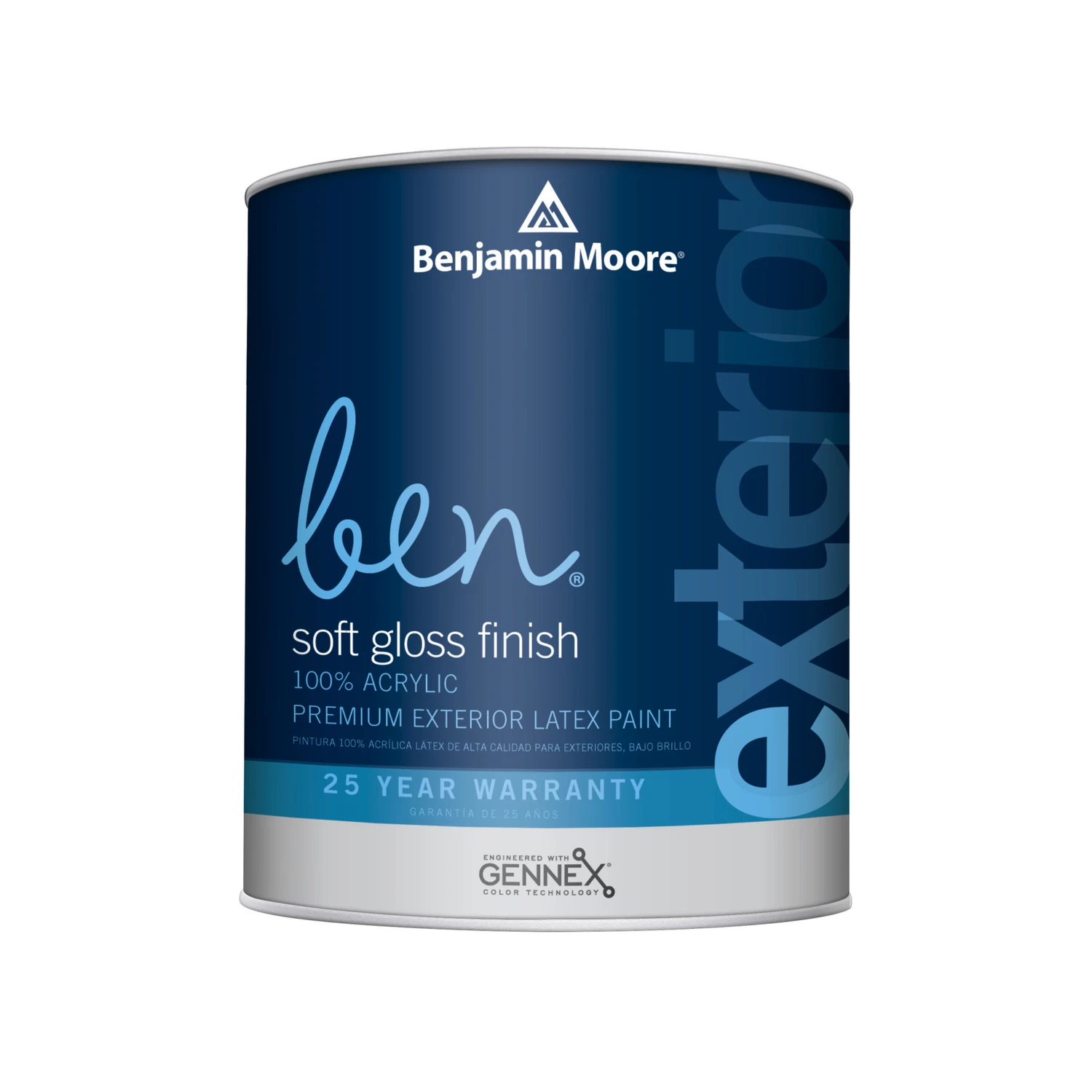 Benjamin Moore Ben Soft Gloss Exterior Paint And Primer 1 Quart - Versatile Finish