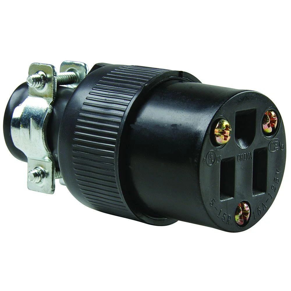 Pass & Seymour 15A Black Residential Grade Connector